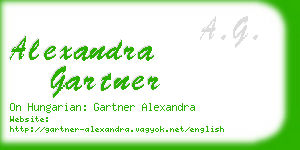 alexandra gartner business card